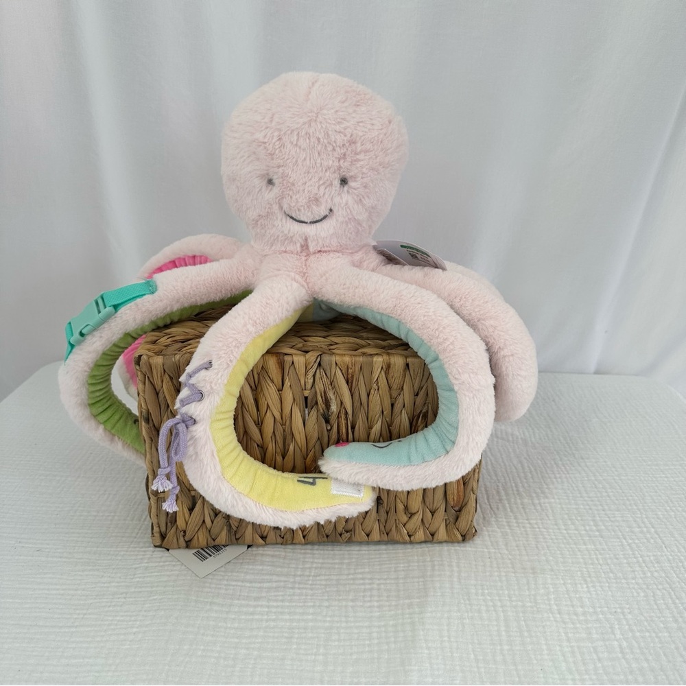 Mud Pie Octivity Pal Pink Octopus Baby Toy Plush Gently Used